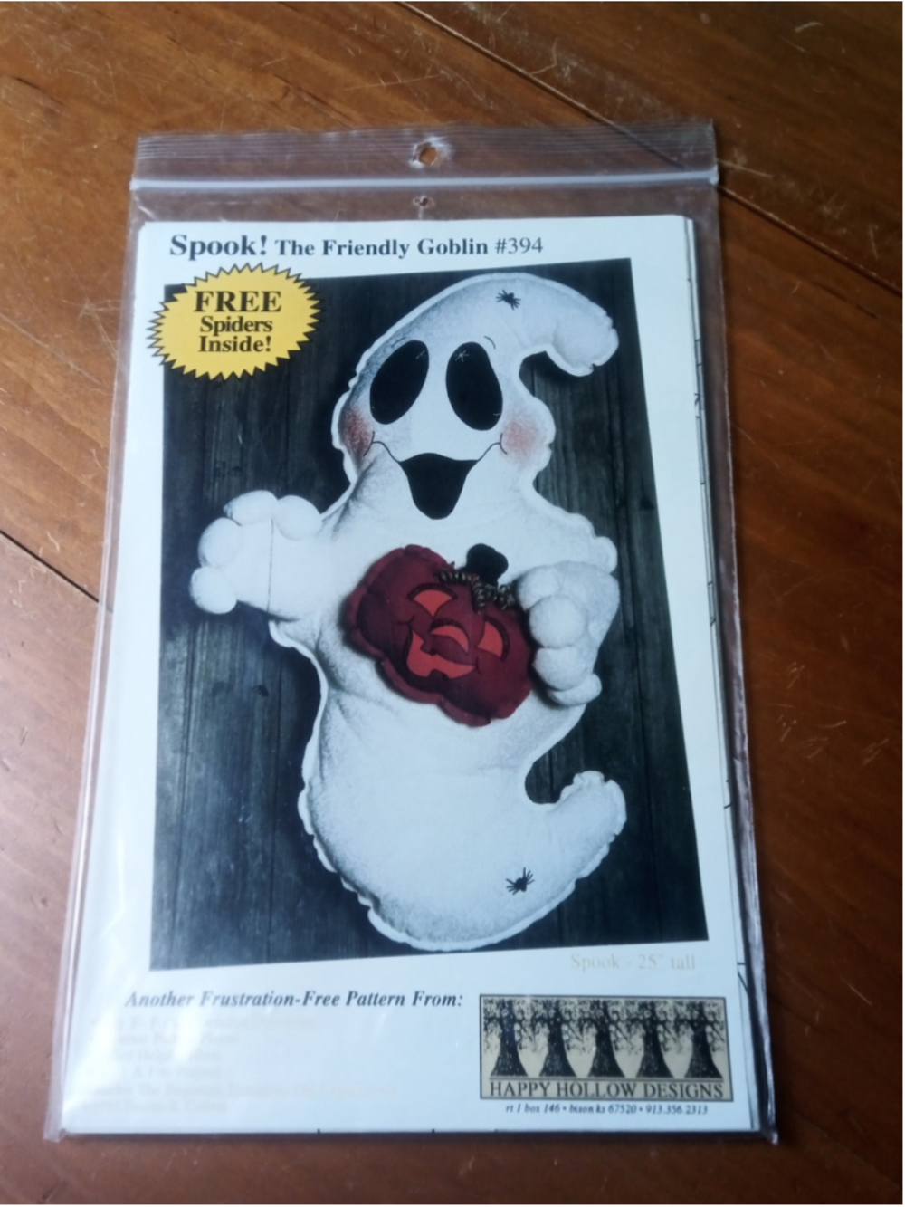 Spook The Friendly Goblin Craft Pattern Uncut